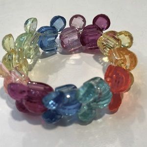 Mickey Mouse rainbow stretch bracelet